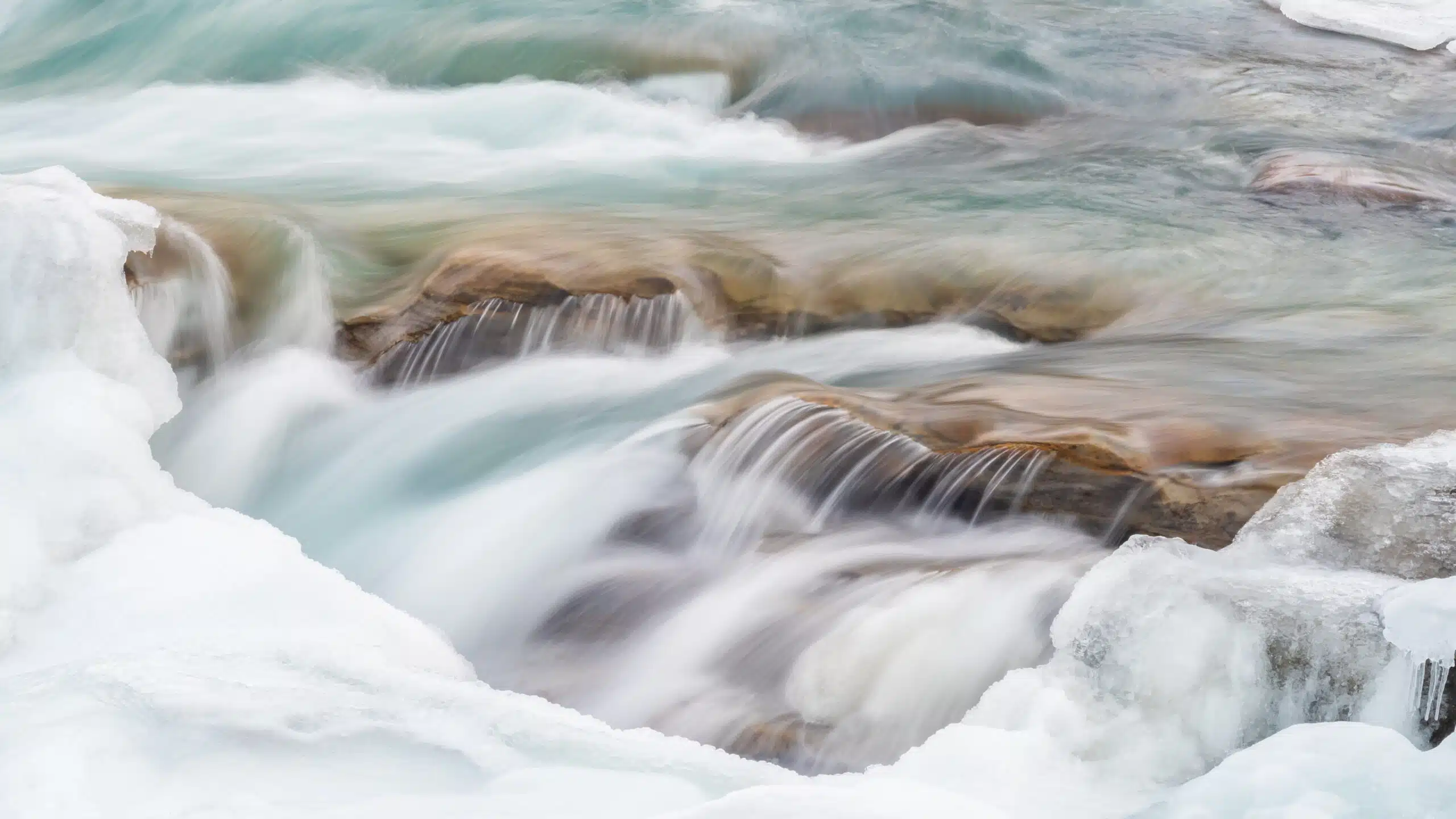 River stream in winter